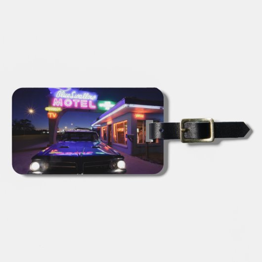 Tucumcari, New Mexico, Verenigde Staten. Route 66 Bagagelabel (Voorkant horizontaal)