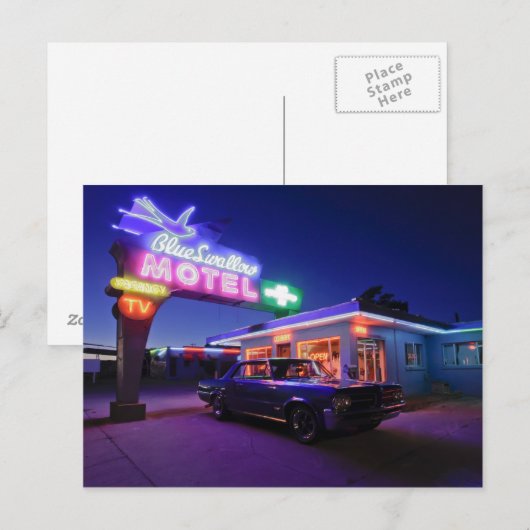 Tucumcari, New Mexico, Verenigde Staten. Route 66 Briefkaart (Voorkant / Achterkant)