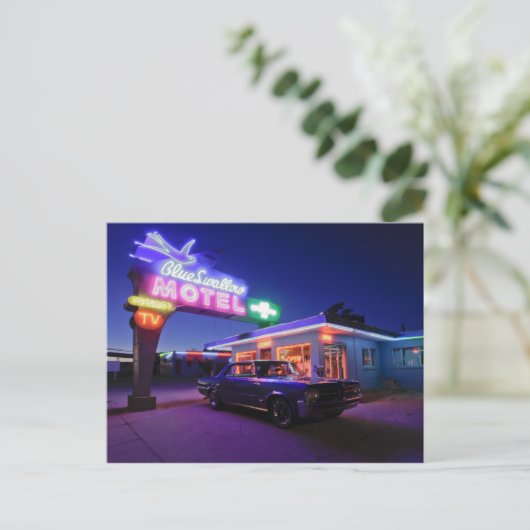 Tucumcari, New Mexico, Verenigde Staten. Route 66 Briefkaart (Staand voorkant)