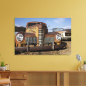 Tucumcari, New Mexico, Verenigde Staten. Route 66. Canvas Afdruk (Insitu (Woonkamer))