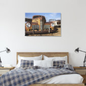 Tucumcari, New Mexico, Verenigde Staten. Route 66. Canvas Afdruk (Insitu (Slaapkamer))