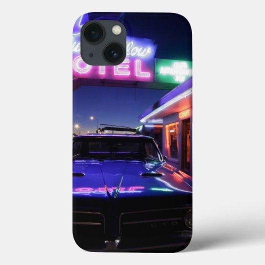 Tucumcari, New Mexico, Verenigde Staten. Route 66 Case-Mate iPhone Case (Achterkant)