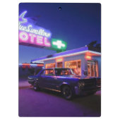 Tucumcari, New Mexico, Verenigde Staten. Route 66  Klembord (Achterkant)