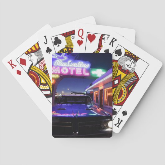 Tucumcari, New Mexico, Verenigde Staten. Route 66 Pokerkaarten (Achterkant)