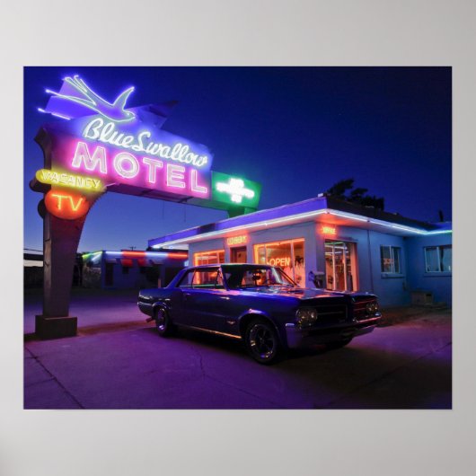 Tucumcari, New Mexico, Verenigde Staten. Route 66  Poster (Voorkant)