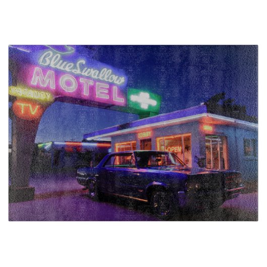 Tucumcari, New Mexico, Verenigde Staten. Route 66  Snijplank (Voorkant)