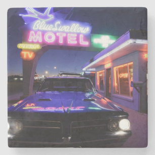 Tucumcari, New Mexico, Verenigde Staten. Route 66 Stenen Onderzetter