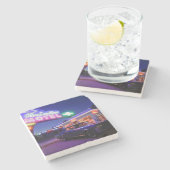 Tucumcari, New Mexico, Verenigde Staten. Route 66 Stenen Onderzetter (Zijkant)