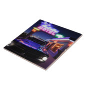 Tucumcari, New Mexico, Verenigde Staten. Route 66 Tegeltje (Zijkant)