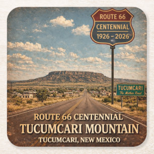 Tucumcari Route 66 Barware Coaster Cadeau Kartonnen Onderzetters