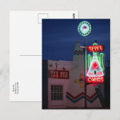 Tucumcari vanavond. TeePee Curios. Route 66 Briefkaart (Voorkant / Achterkant)