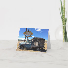 tucumcari vrachtwagen notecard (spatie binnen) kaart