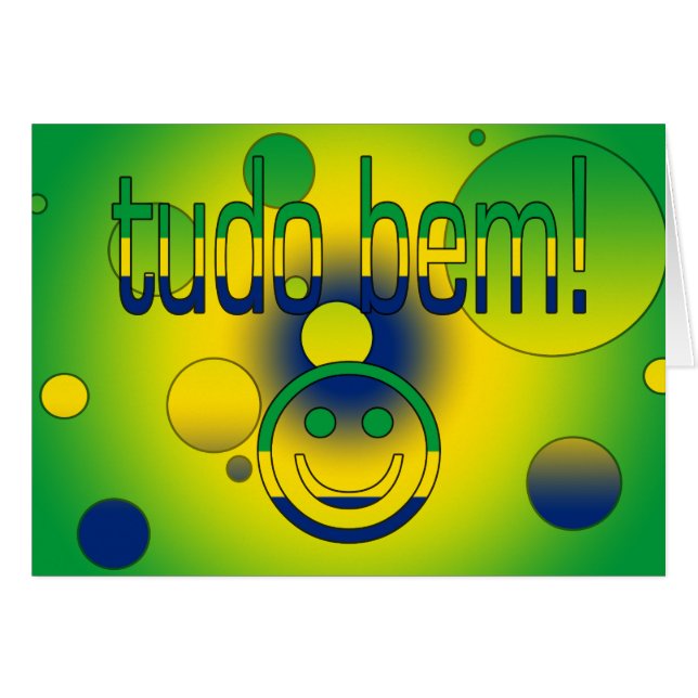 Tudo Bem! Pop voor Braziliaanse vlag (Voorkant Horizontaal)