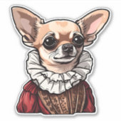 Tudor Chihuahua Sticker (Voorkant)