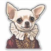 Tudor Chihuahua Sticker (Voorkant)