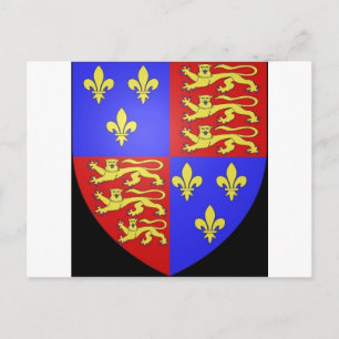 TUDOR COAT OF ARMS KING HENRY VIII. BRIEFKAART