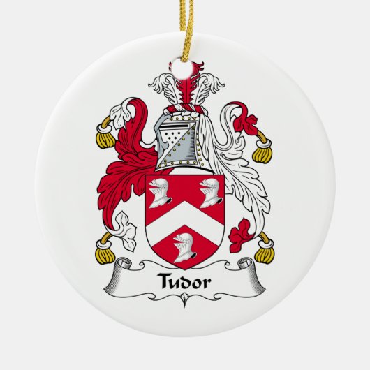 Tudor Family Crest Keramisch Ornament (Voorkant)