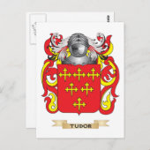 Tudor Family Crest (wapen) Briefkaart (Voorkant / Achterkant)