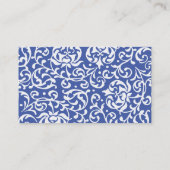 Tudor Gardens Elegant William Morris Geïnspireerd Visitekaartje (Achterkant)