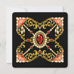 Tudor geïnspireerd ontwerp Mary Queen of Scots juw Kaart