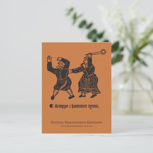 Tudor Hammer Time Briefkaart (Staand voorkant)