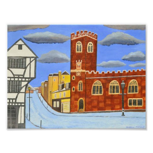 Tudor House Foto Afdruk (Voorkant)