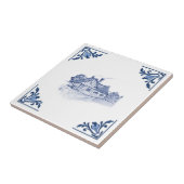  Tudor House Home Delfts Blauw & Wit Tegeltje (Zijkant)