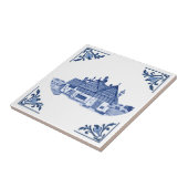 Tudor House Home Delfts Blauw & Wit Tegeltje (Zijkant)