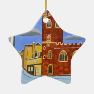 Tudor House in Exeter Keramisch Ornament