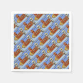 Tudor House in Exeter Servetten (Voorkant)