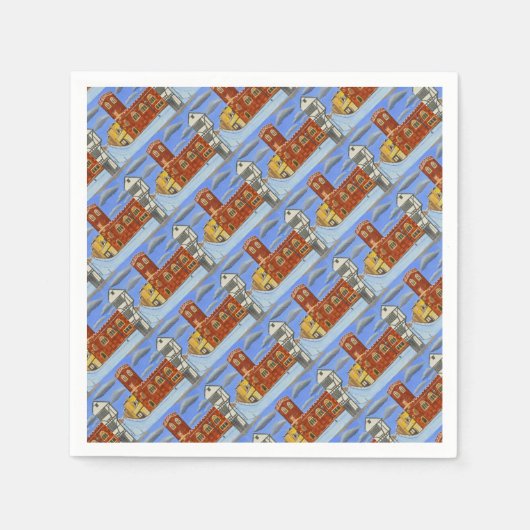 Tudor House in Exeter Servetten (Voorkant)