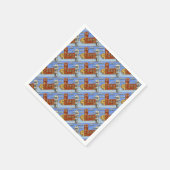 Tudor House in Exeter Servetten (Hoek)