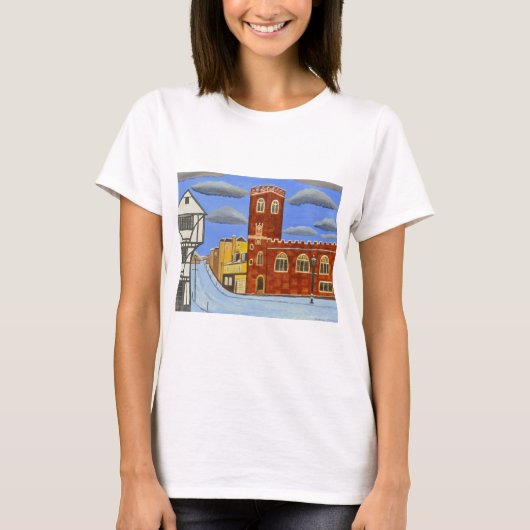 Tudor-huis in Exeter T-shirt (Voorkant)