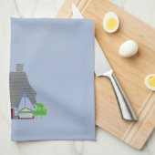 Tudor huis theedoek (Quarter Fold)
