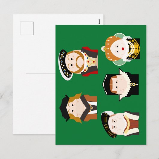 Tudor Monarches briefkaart (Voorkant / Achterkant)