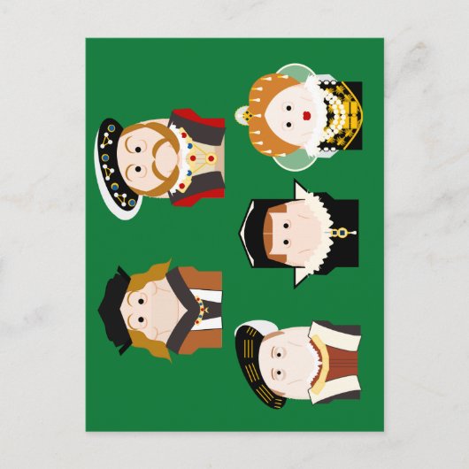 Tudor Monarches briefkaart (Voorkant)