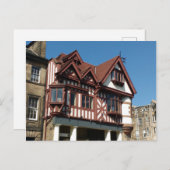 Tudor oak lijst building, Edinburgh, Schotland Briefkaart (Voorkant / Achterkant)