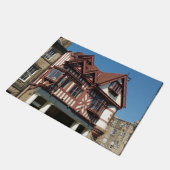 Tudor oak lijst building, Edinburgh, Schotland Deurmat (Schuin)