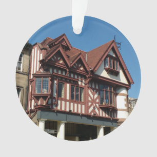 Tudor oak lijst building, Edinburgh, Schotland Ornament