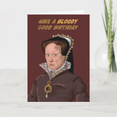 Tudor Queen Mary I Bloody Goede Verjaardag Kaart (Voorkant)