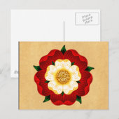 Tudor-Roos Briefkaart (Voorkant / Achterkant)