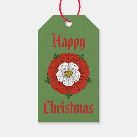 Tudor-Roos Cadeaulabel (Voorkant)