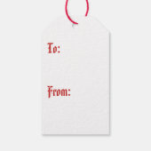 Tudor-Roos Cadeaulabel (Achterkant)