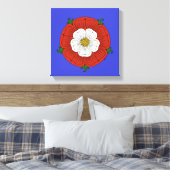 Tudor-Roos Canvas Afdruk (Insitu (Slaapkamer))