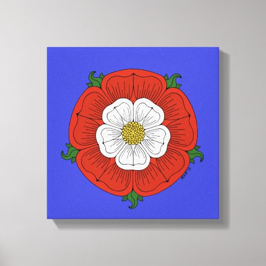 Tudor-Roos Canvas Afdruk (Voorkant)