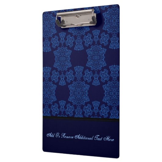 Tudor Roos Damask (Blue) (Monogram) Klembord (Links)