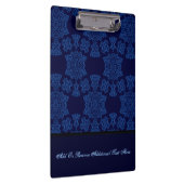 Tudor Roos Damask (Blue) (Monogram) Klembord (Rechts)