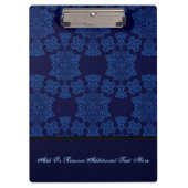 Tudor Roos Damask (Blue) (Monogram) Klembord (Voorkant)