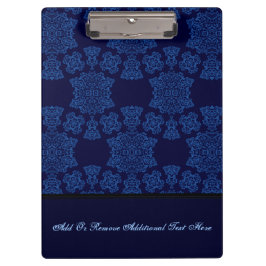 Tudor Roos Damask (Blue) (Monogram) Klembord