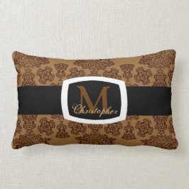 Tudor Roos Damask (Brown) (Monogram) Kussen